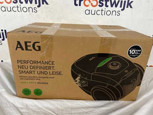 AEG VX82-1-ECO Ligne - Aspirateur avec sac - Noir - Brosse en parquet - Silencieuse - Hepa 14