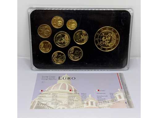 Euro Set Malta Gold Plated Rhodium