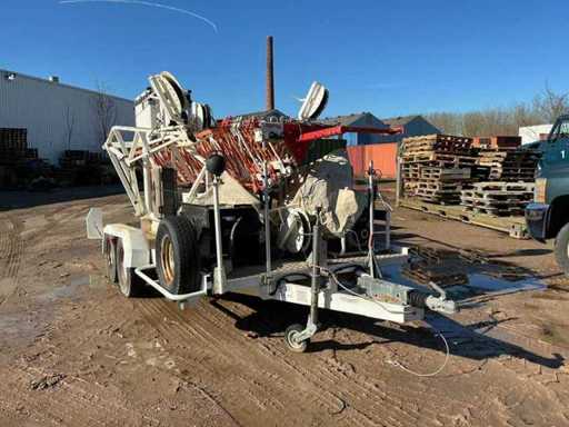 Mecca alta spa Telescopic radar mast electrically/hydraulically operated