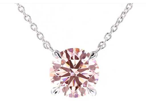 Kette aus 18 Karat Weißgold mit 3,00 crt. Diamant