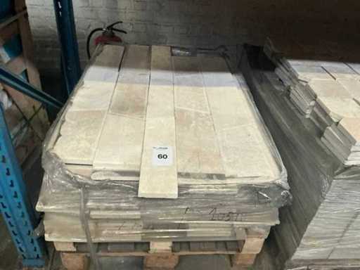 Batch of natural stone tiles