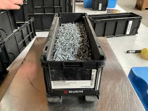 Würth 9.33kg Chipboard screw countersunk head 4.5x30/19 in stackable bin