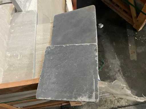 Carrelage de jardin en pierre bleue vietnamienne