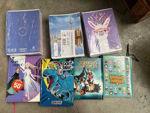 Voorraad A4 A5 notebooks