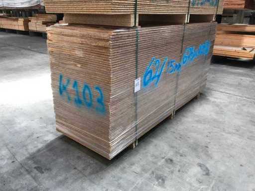 OSB sheets 15mm 675x2050mm (62x)