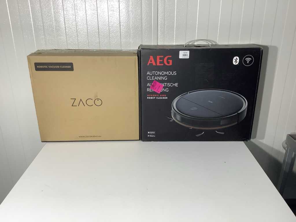 Aspirateur robot AEG/Zaco Hygienic 6000/V5s Pro (2x)