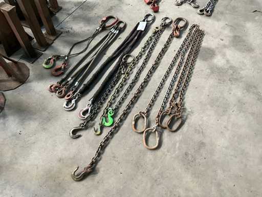 Diverse hijsketting (8x)