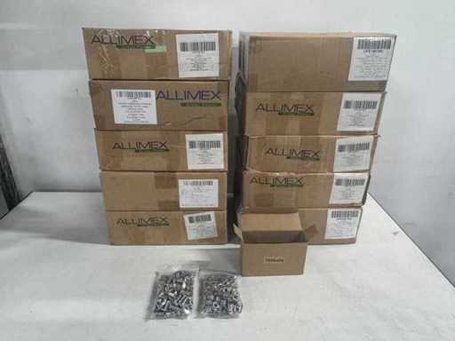 Allimex – Edelstahl-Hammerkopfschraube + Rändelmutter M8 (10000x)