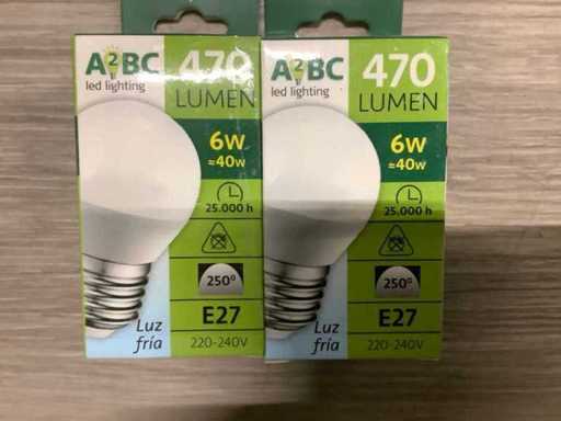 470 Lumen 6W 40W E27 A2BC Lampenpitten (54x)