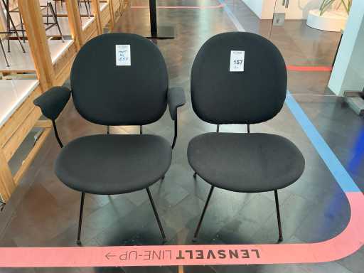 Lensvelt "W.H. Gispen" 201 Conference chair (2x)