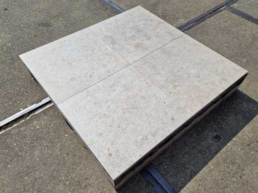 Keramische tuintegels (ca.28.8m²)