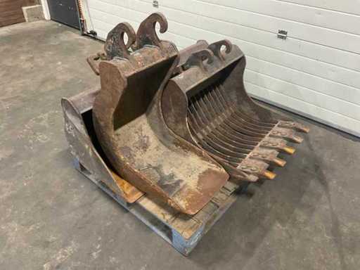 Secchio Eurosteel CW05 per escavatore (3x)