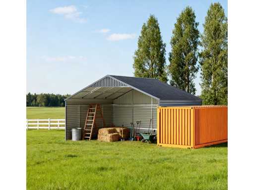 Field Industries 2838 Auvent métallique / construction métallique 93 m2 / 11.65x7.99 mètres 