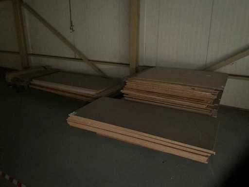 Série de plaques en bois