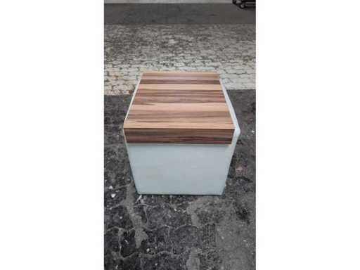 Houten tafel/bankplank (6x)