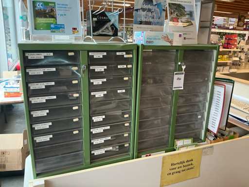 Würth Firstec Kleine Warenkommode mit Inhalt (2x)