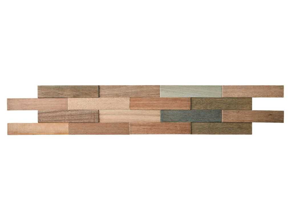 2,5 m² Wandpaneel Borneo Calabria Shorea Holz
