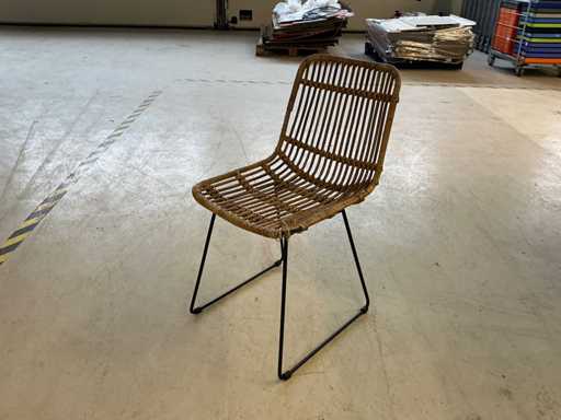 Eetkamerstoel rotan (4x)