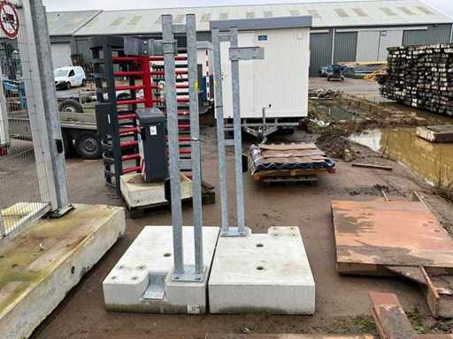 Bauzaun-Schiebetor (2x)