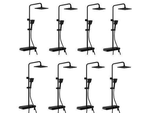 8x Mawialux surface-mounted rain shower set - digital display