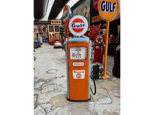 1955 American GULF Tokheim P300 Fuel Pump Restored - Decorative object