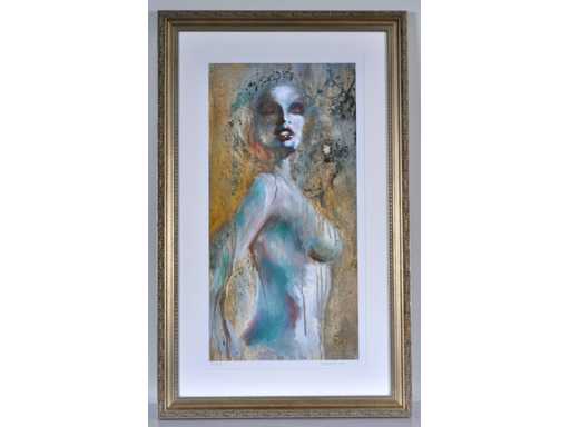 Daan - Zijlings naakt - ingelijst