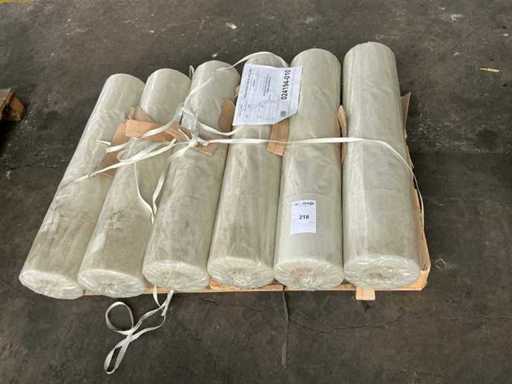 Rollen transparenter Taschen mit Seitenklänge (6x)