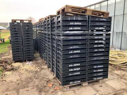 Stapelbare kunststof planten/zaaibak 250x