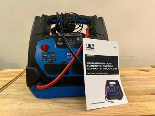Professionele Auto Startbooster, Jumpstarter Accu Booster van HBM Machines