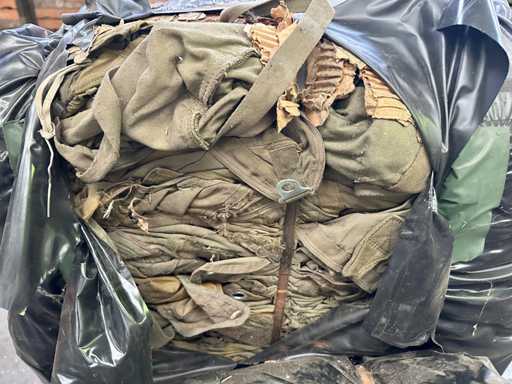 Bales of army clothing