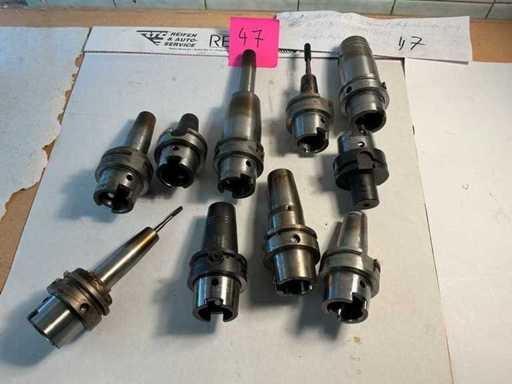 Supports rétracteurs HSK-A63 longs, D=6 à 25 mm (10x)