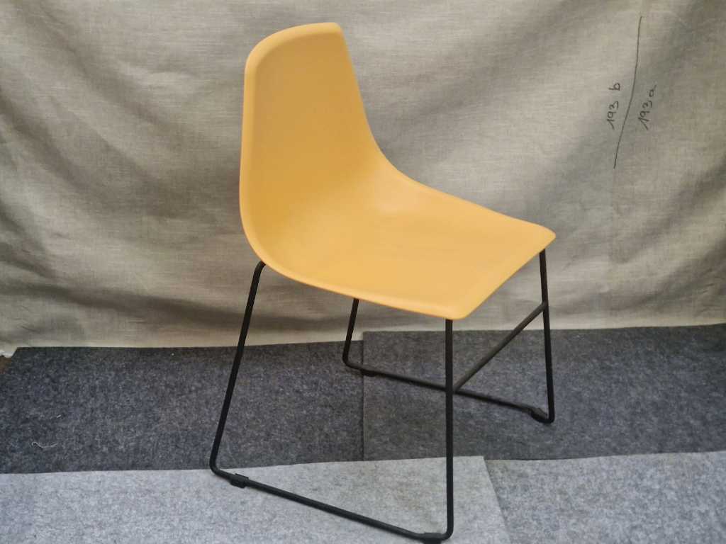 PR Interiors - MARA Yellow PP - Chaise de salle à manger (6x)