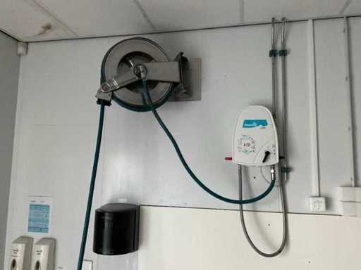 Diversey - J2000 - Instalare de tambur din oțel inoxidabil cu furtun și sistem de dozare