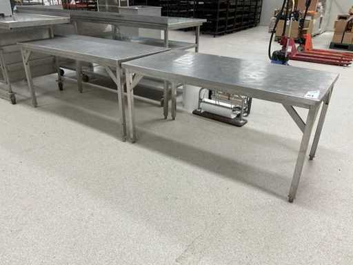 Rvs werktafel (2x)