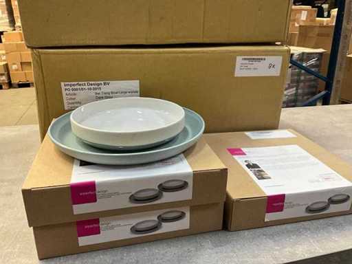 Imperfectdesign keramiek bord & schotel set (19x)