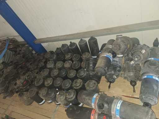 Onderdelen van het plastic filter