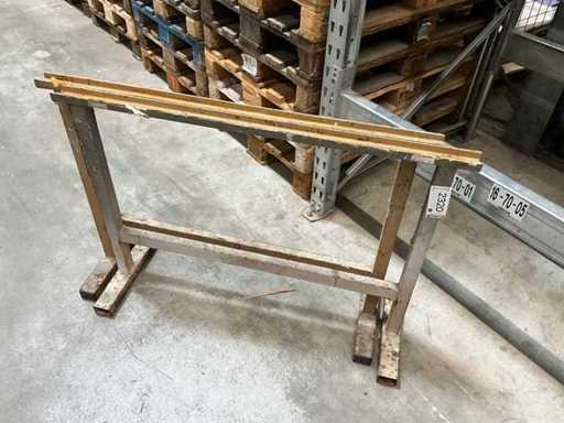 2 supporti di montaggio, versione pesante, altezza 760 mm, larghezza 1200 mm, vedi testo