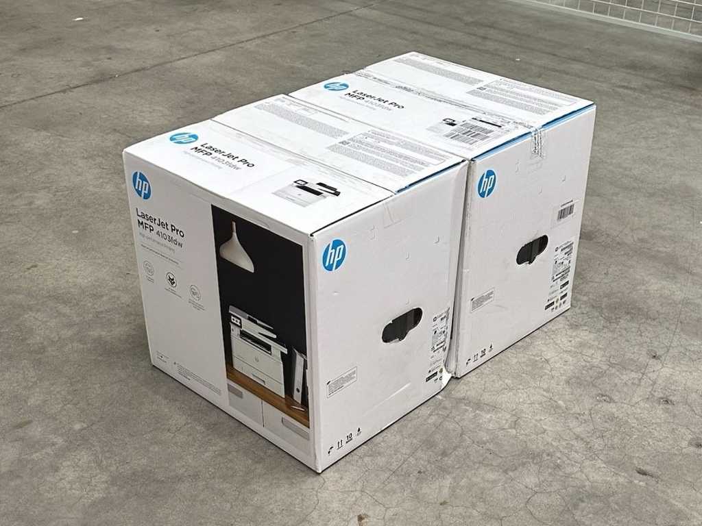 HP - LaserJet Pro MFP 4103fdw - 2Z629A#B19 - Laser Printer (2x)
