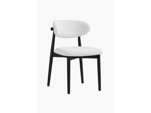 Bois de chêne pour chaise Design Noir (6x)