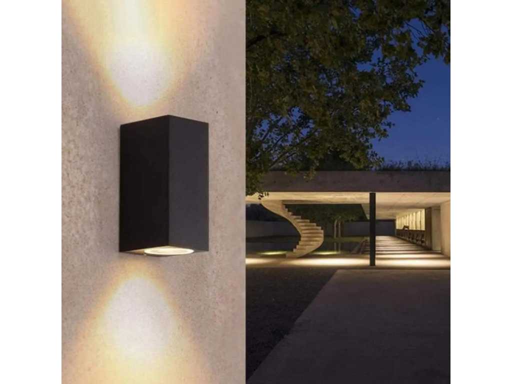 12 x lampă dreptunghiulară de perete GU10 socket duo impermeabil 