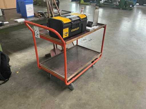 Shelf transport trolley