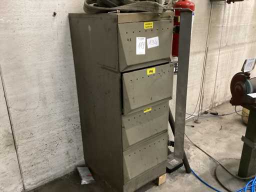 Werkplaatsmeubilair met inhoud