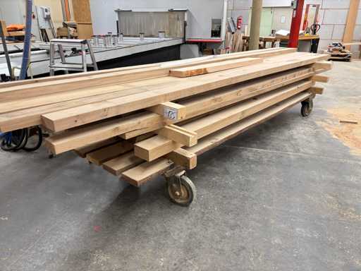   Solid wood lot - with trolley