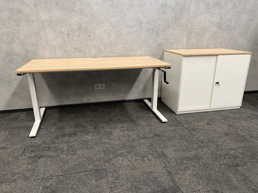 Wini - slingerbureau 160x80 met kast