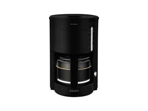 Krups Pro Aroma F30908 - Kaffeemaschinenfilter - 1.25L - Warmhaltefunktion - Einstellbares Aroma - Schwarz