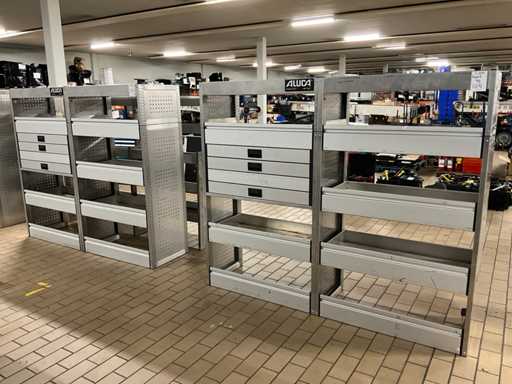 Aluca bedrijfswageninrichting (4x)