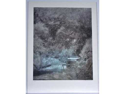 Piet Bekaert - Rustplaats in het bos - Kleurenzeefdruk - 1/130