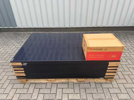 Jinko - set van 14 zonnepanelen (440 wp) - GoodWe 5k hybride omvormer