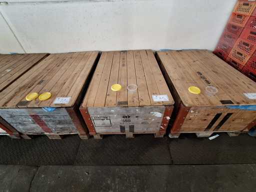   3 pallet cups + lid Greiner