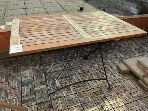 Opklapbare Terrastafel (10x)